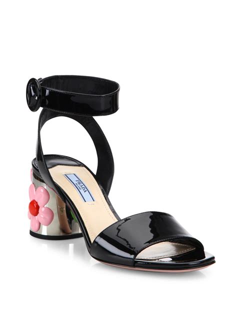 prada sandals with anklestrap|prada high heeled sandals.